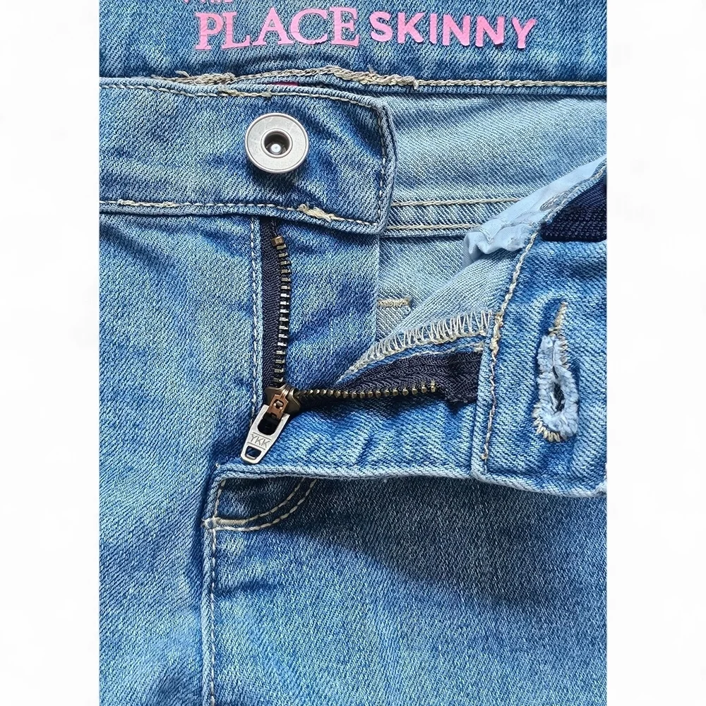 The Children’s Place Girls Skinny Jeans Size 12S Light Wash Denim